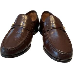 OAKTON CLASSICS LEATHER SLIPONS 7.5D